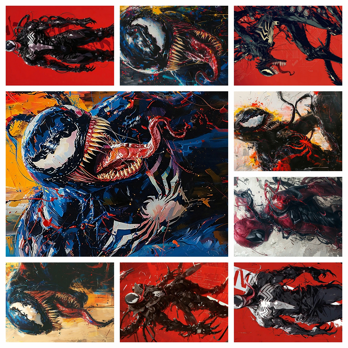 Embroidery Kit Set - Anime Marvel venom spider-man Diamond Painting