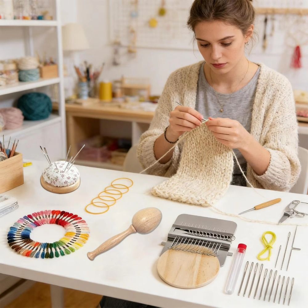 Embroidery Egg - DIY Crafts Sock Darning Kit Weaving