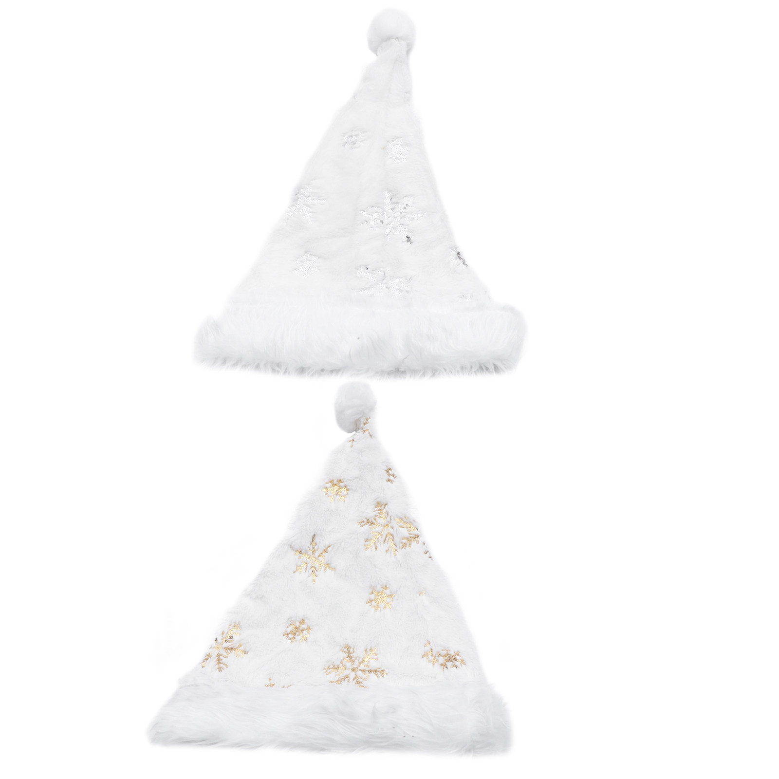 Embroidery Xmas - 2Pcs Christmas Hat Embroidery Snowflake Party