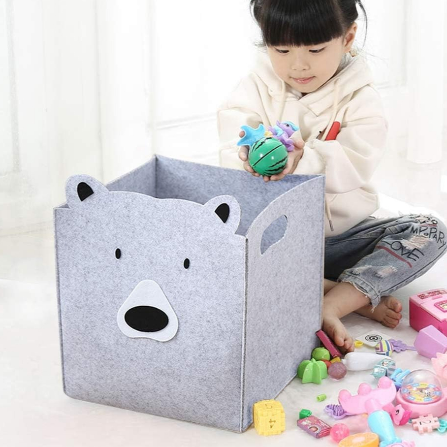 Felt Sheet Wool - Square Felt Storage Basket Box Multi-Use