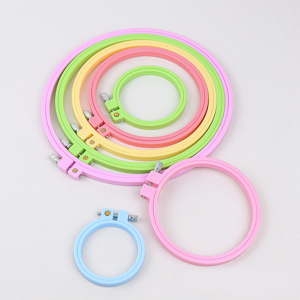 Embroidery Hoop - 1/7pcs 7-25cm Plastic Embroidery Cross Stitch