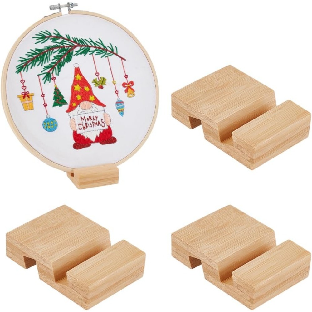Embroidery Hoop - 4Pcs Embroidery Hoop Wooden Base Embroider