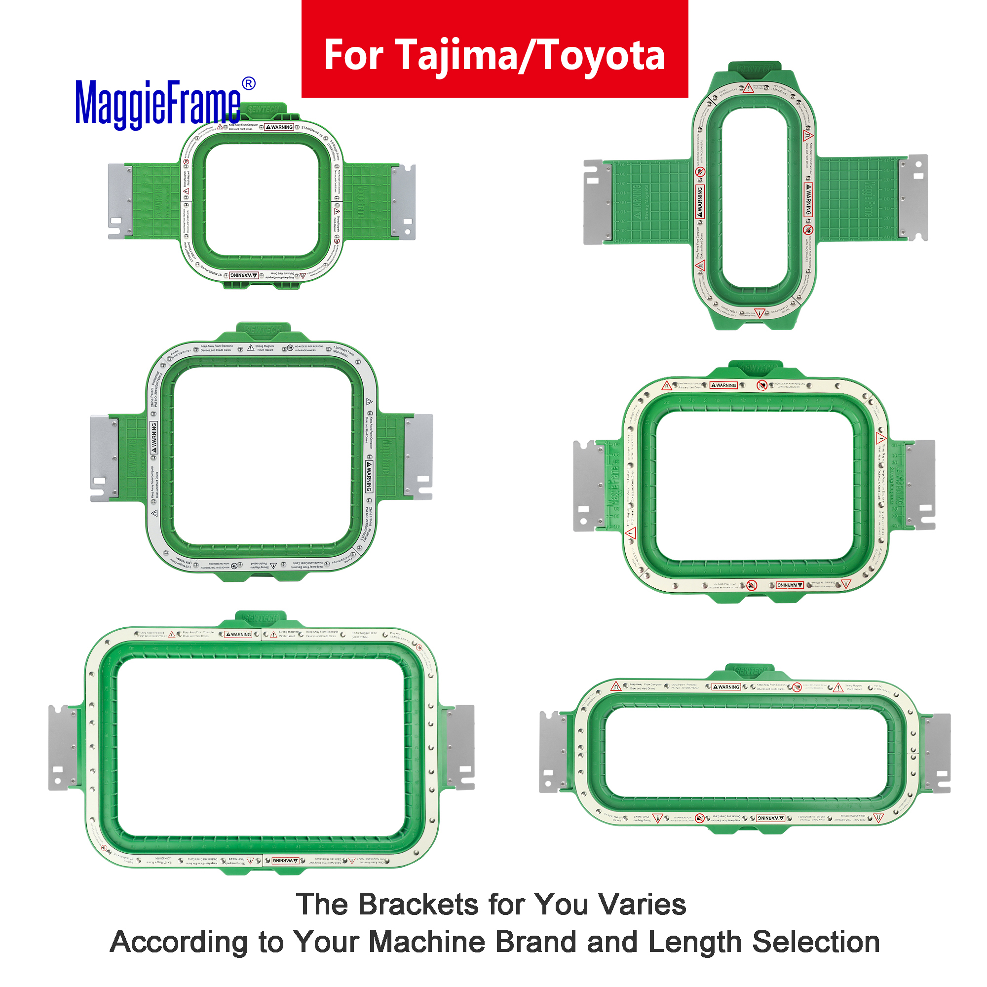 Embroidery Ring - MaggieFrame Magnetic Hoops for Tajima Toyota
