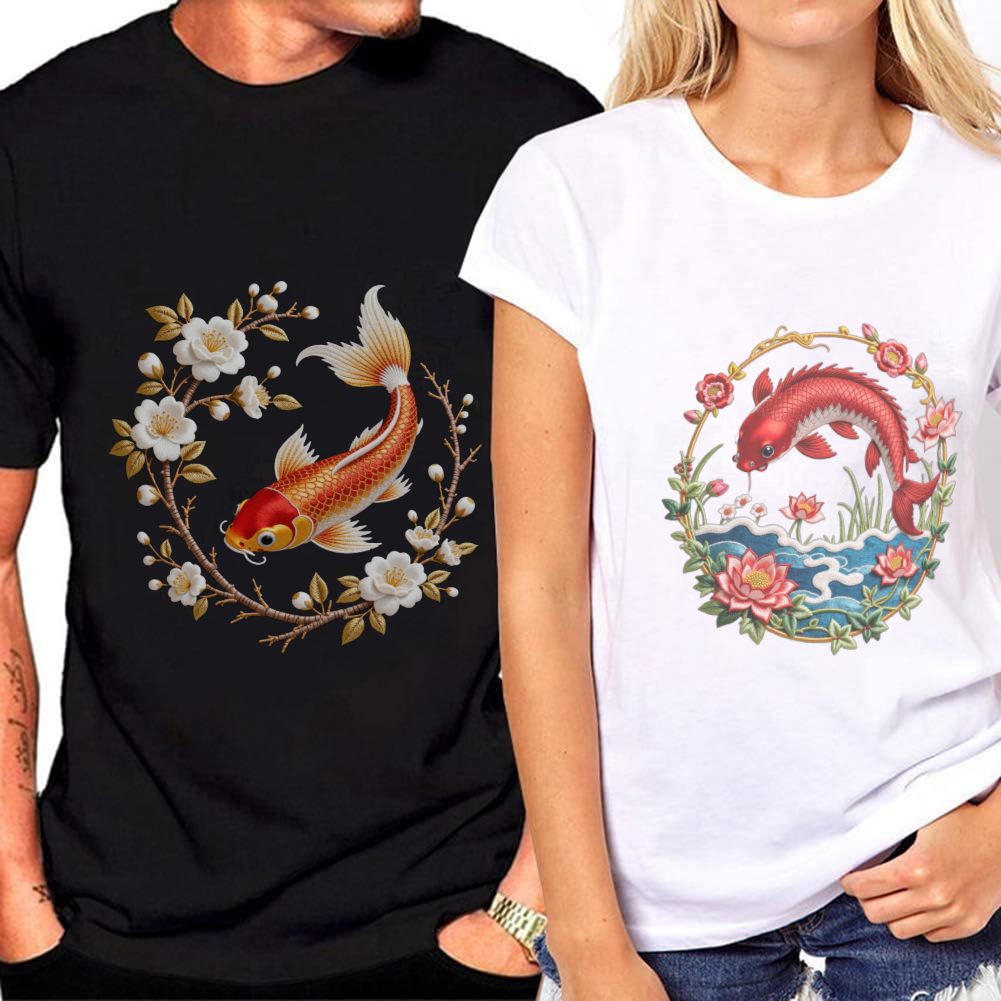 Embroidery Tshirt - 1 Piece of Clothing Imitation Embroidery
