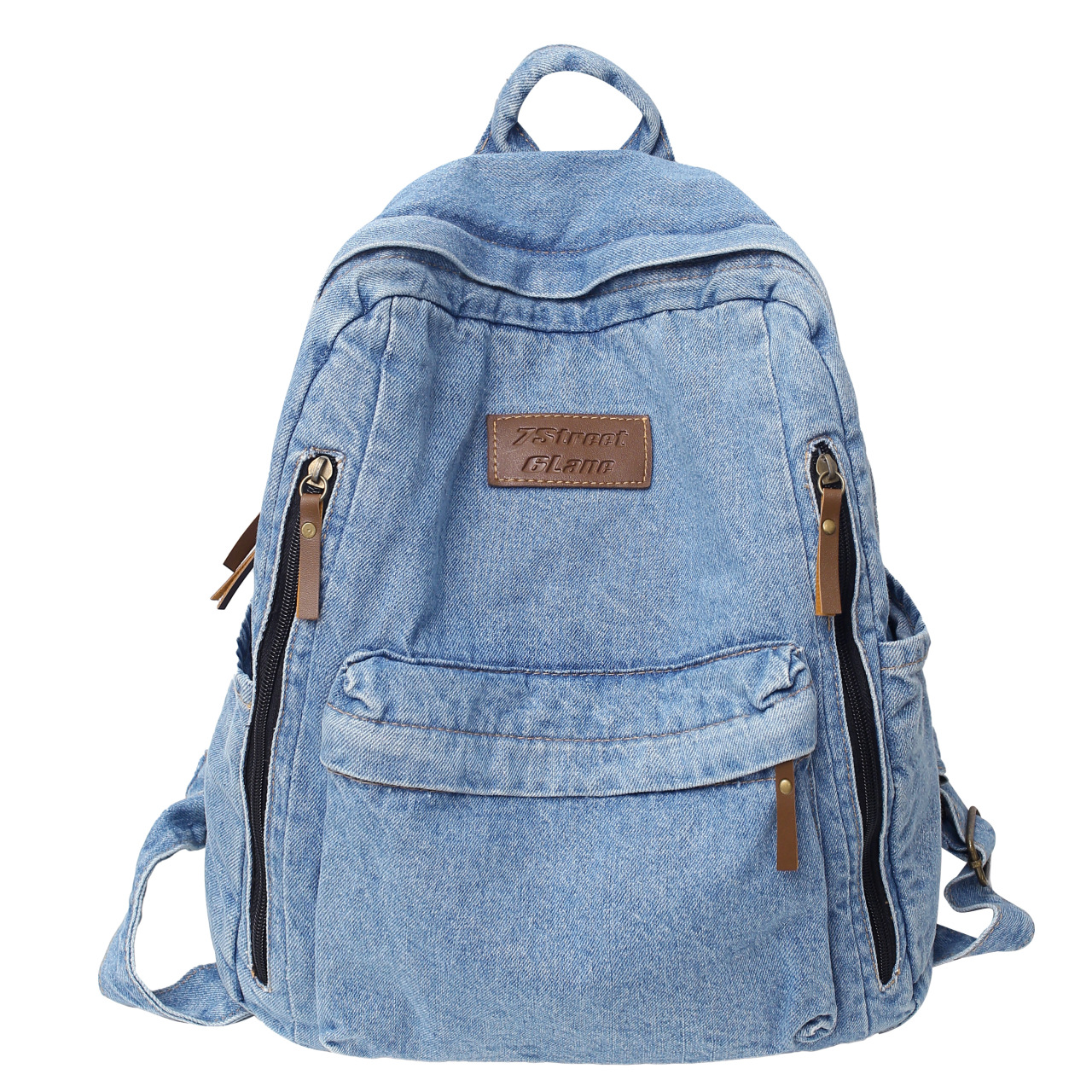 Embroidery Jeans - Denim Fashion Backpacks for School Trend