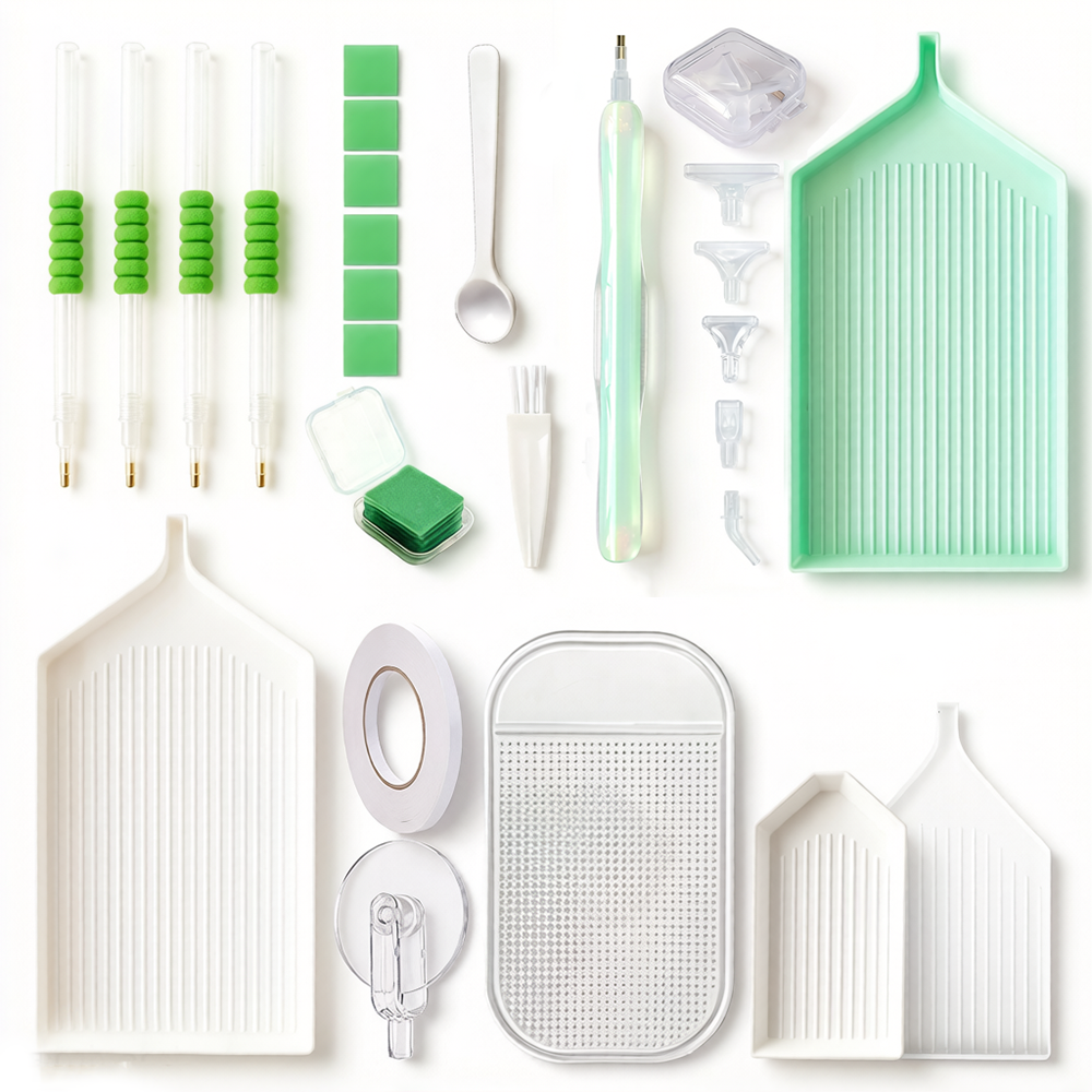 Embroidery Kit Set - Diamond Painting Accessories Kit with Multi-Drill