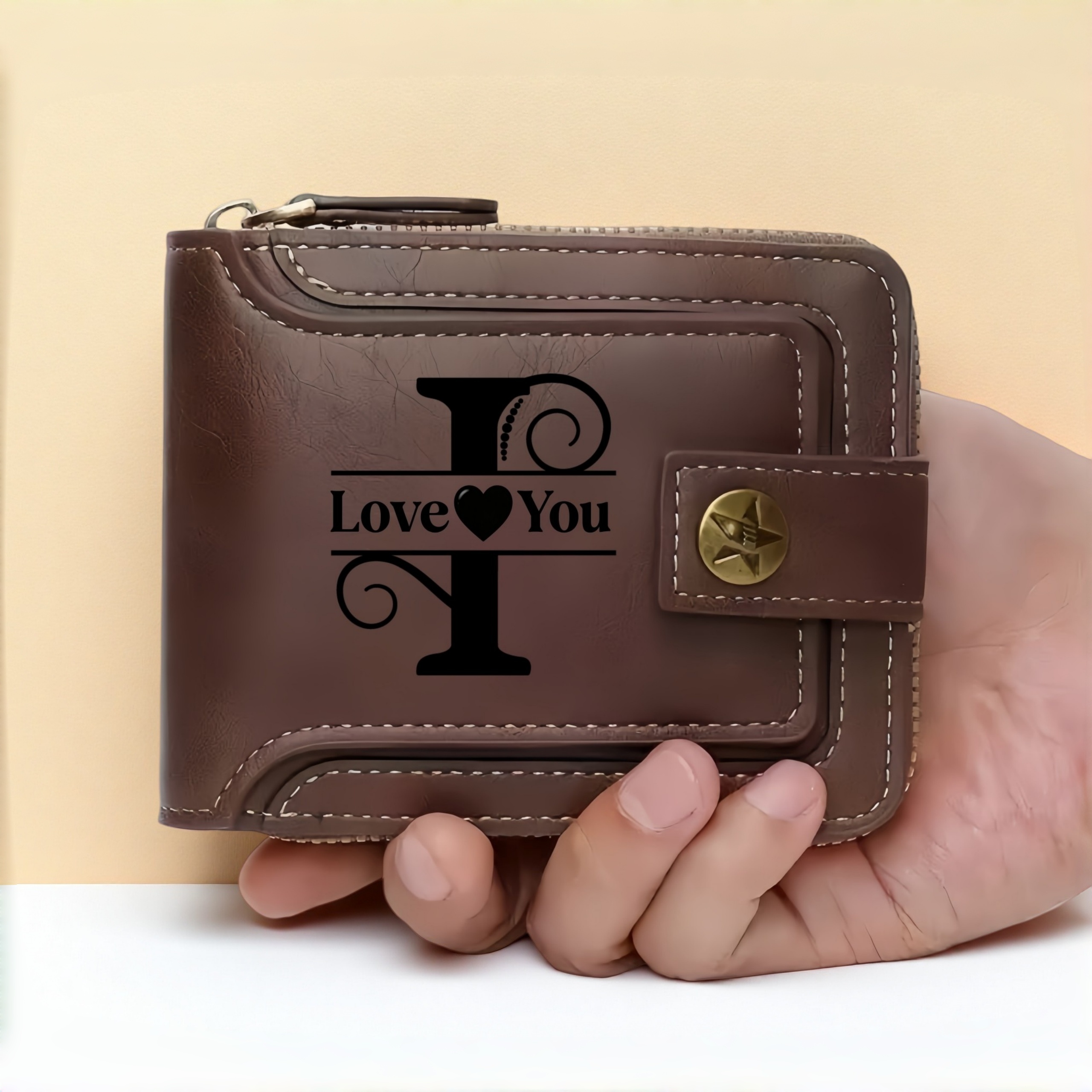 Customized Men's Name Wallet G – Embroidery Alphabet Bewertung und Preis