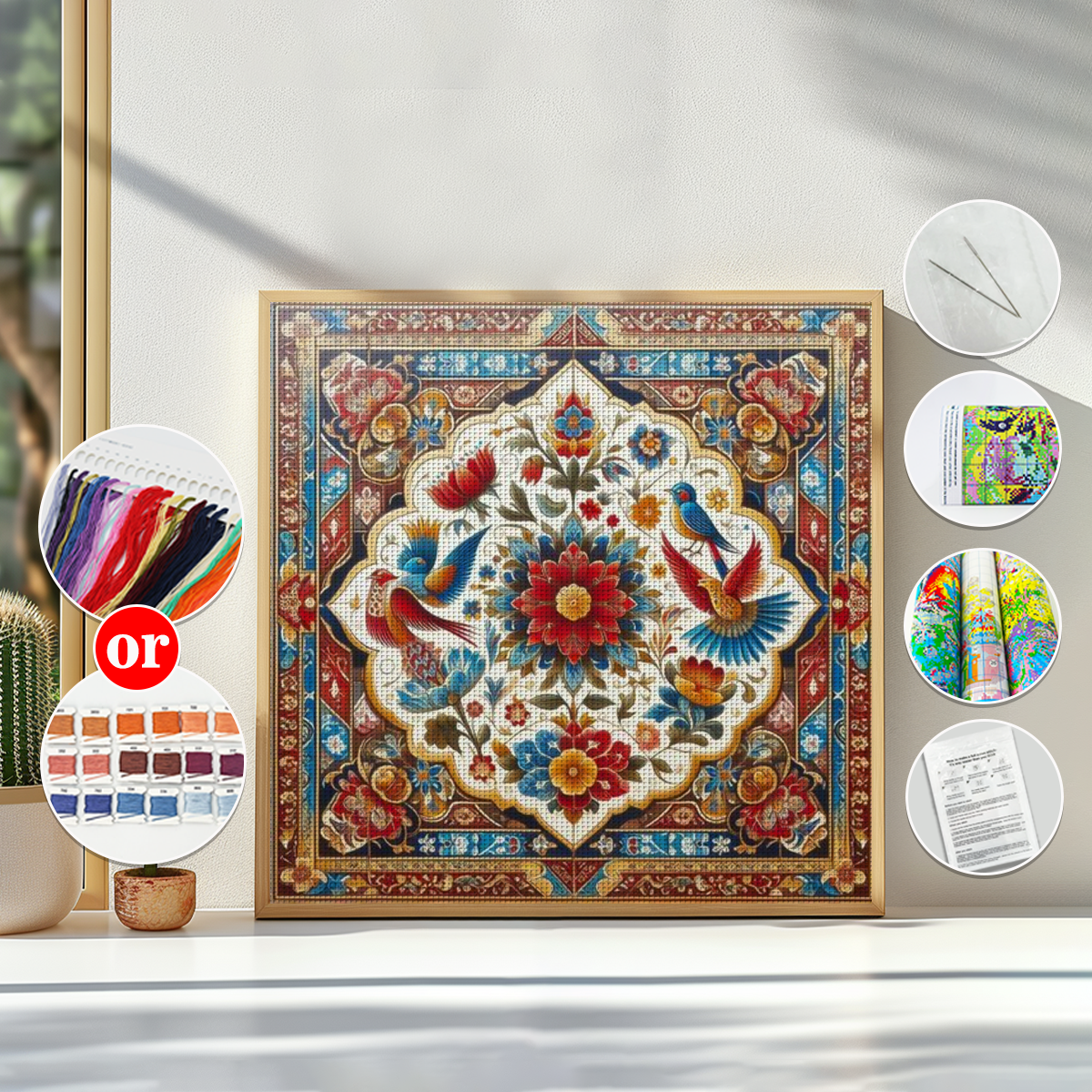 1PC 30X30cm/11.8X11.8inch, Chr – Embroidery Xmas Bewertung und Preis