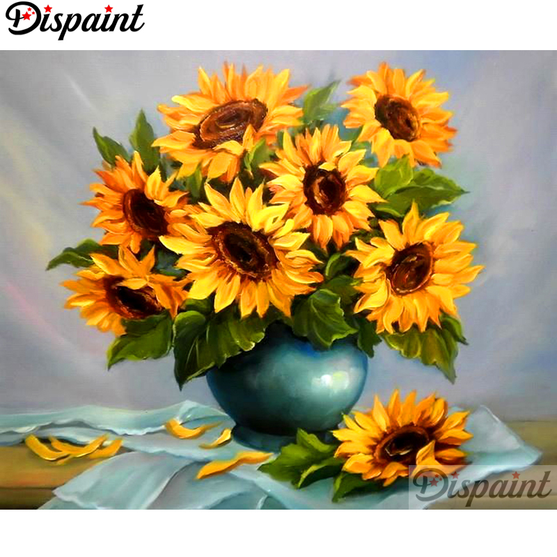 Dispaint Full Square/Round Dri – Embroidery Yellow Flower Bewertung und Preis