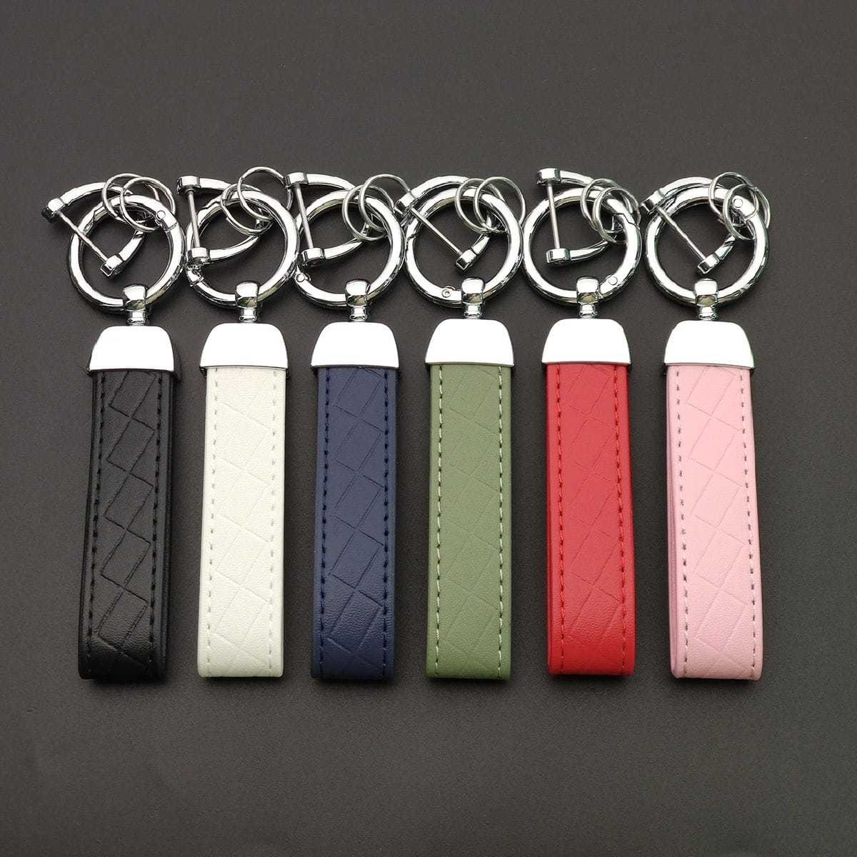 1/6/18PCS Leather KeyChain Cus – Embroidery Alphabet Bewertung und Preis