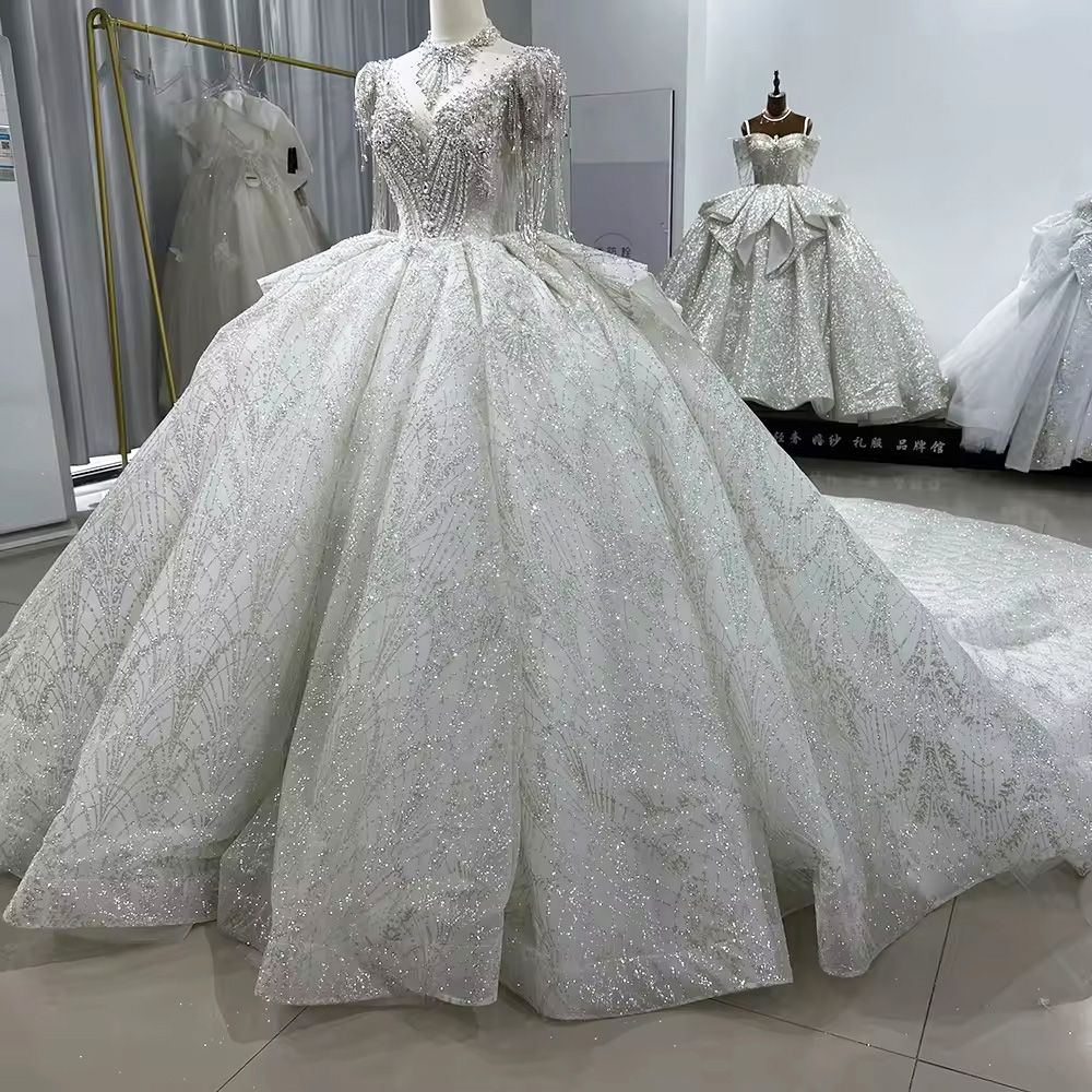Bridal Wedding Dress Short Sle – Embroidery Organza Bewertung und Preis