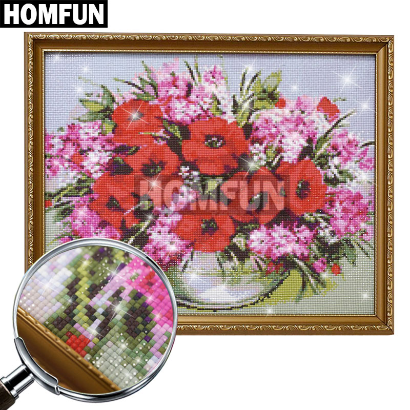 HOMFUN 5D DIY Diamond Painting – Embroidery Yellow Flower Bewertung und Preis