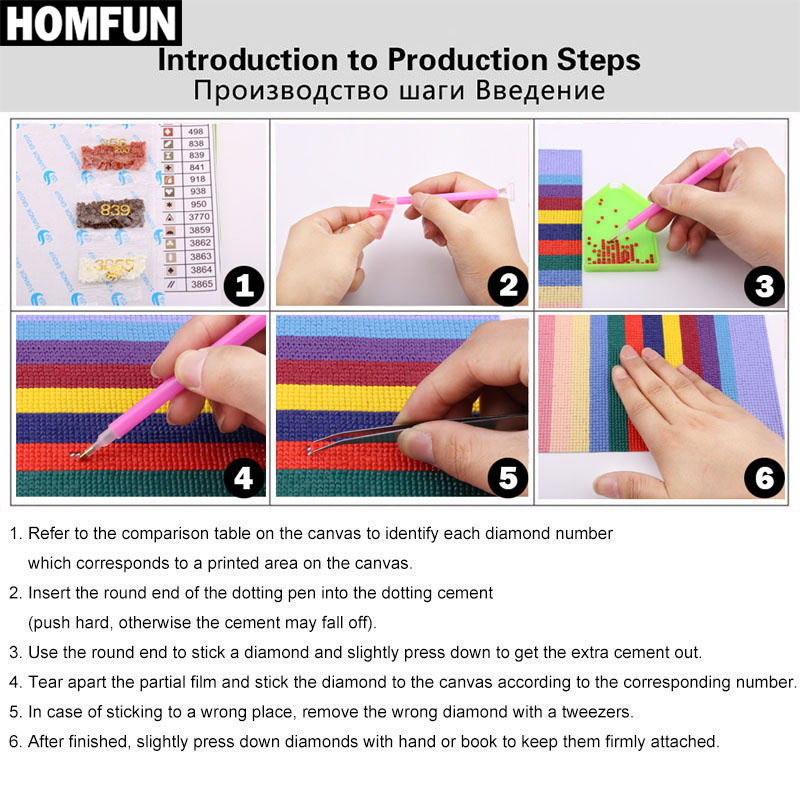 HOMFUN 5D DIY Diamond Painting – Embroidery Yellow Flower Bewertung und Preis