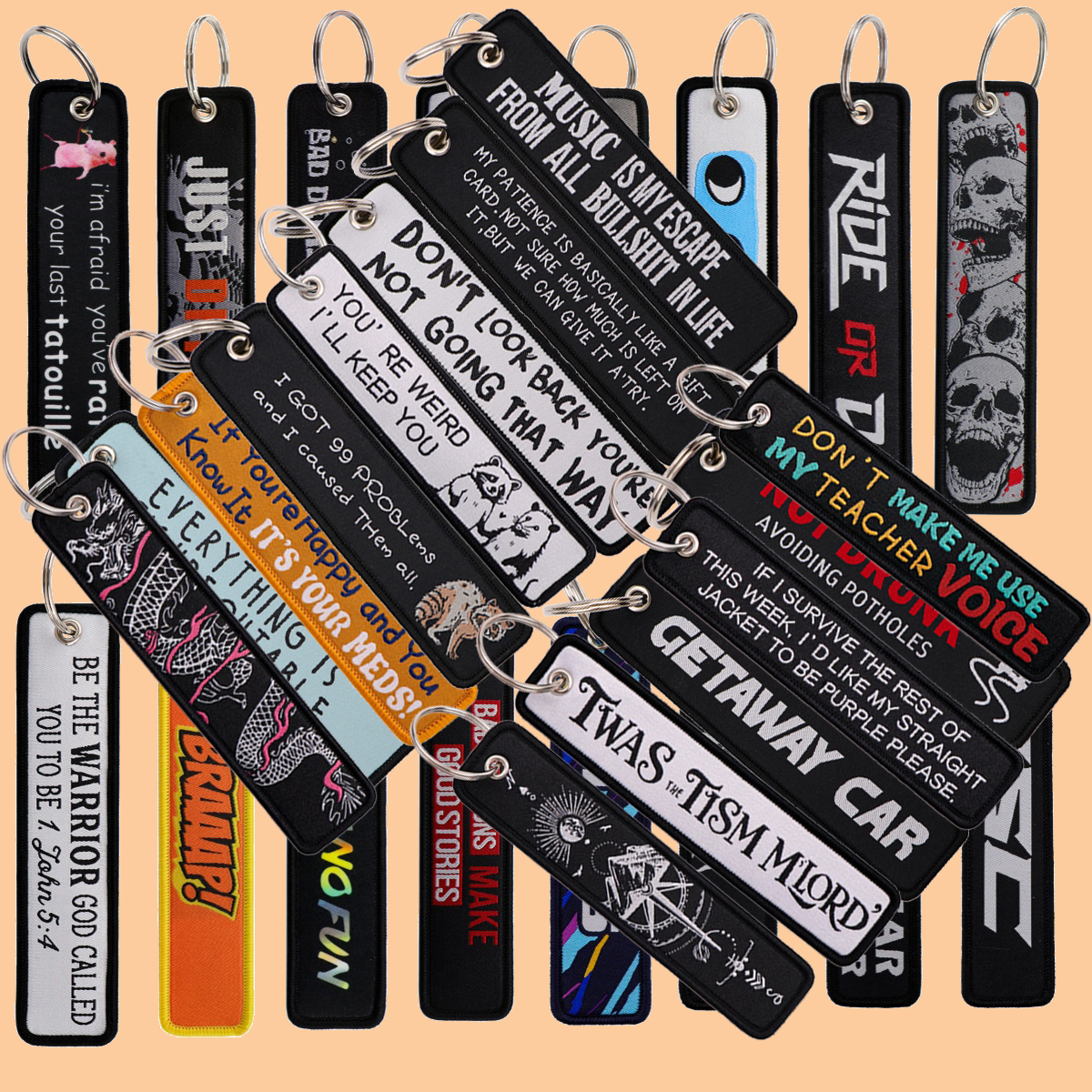 1pcs Skeleton Quotation Embroi – Embroidery Xmas Bewertung und Preis