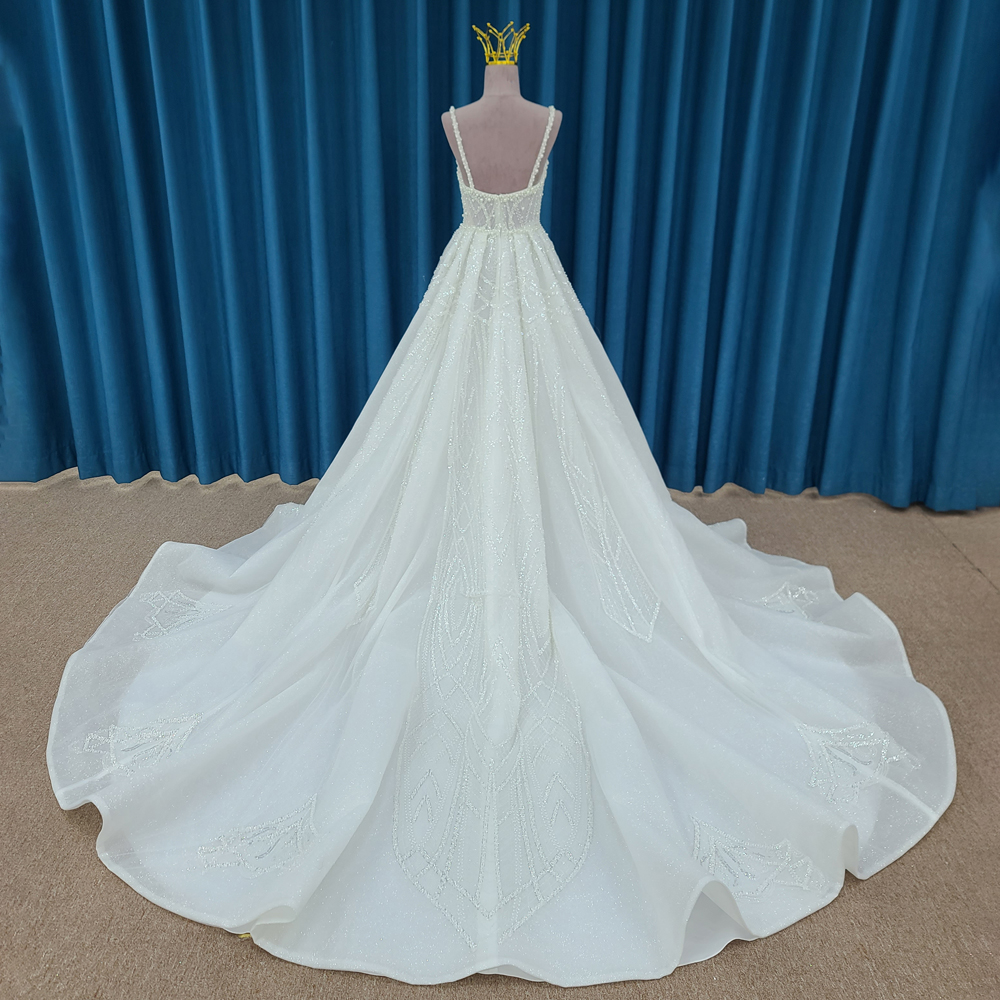 Brand New Classic Wedding Dres – Embroidery Organza Bewertung und Preis