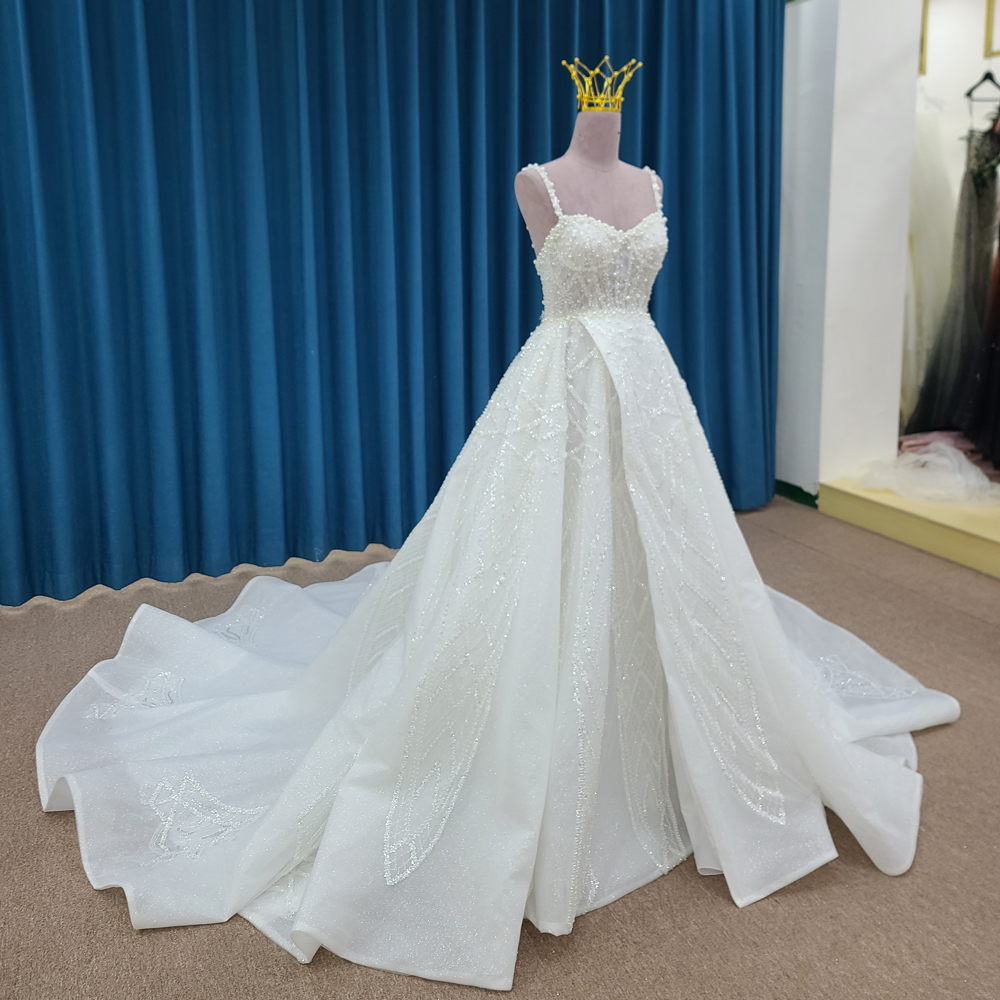 Brand New Classic Wedding Dres – Embroidery Organza Bewertung und Preis