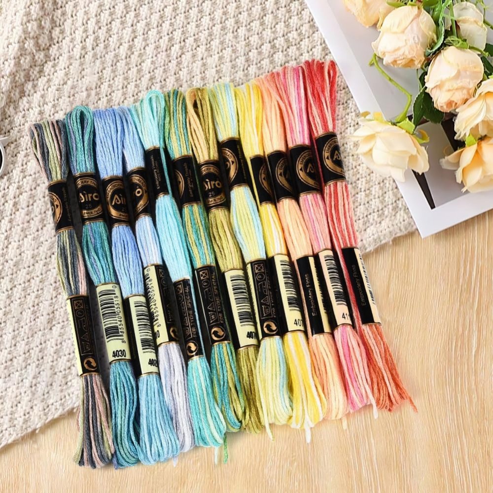 12 Skeins 105 Yards 6 Ply Vari – Embroidery Thread Bewertung und Preis