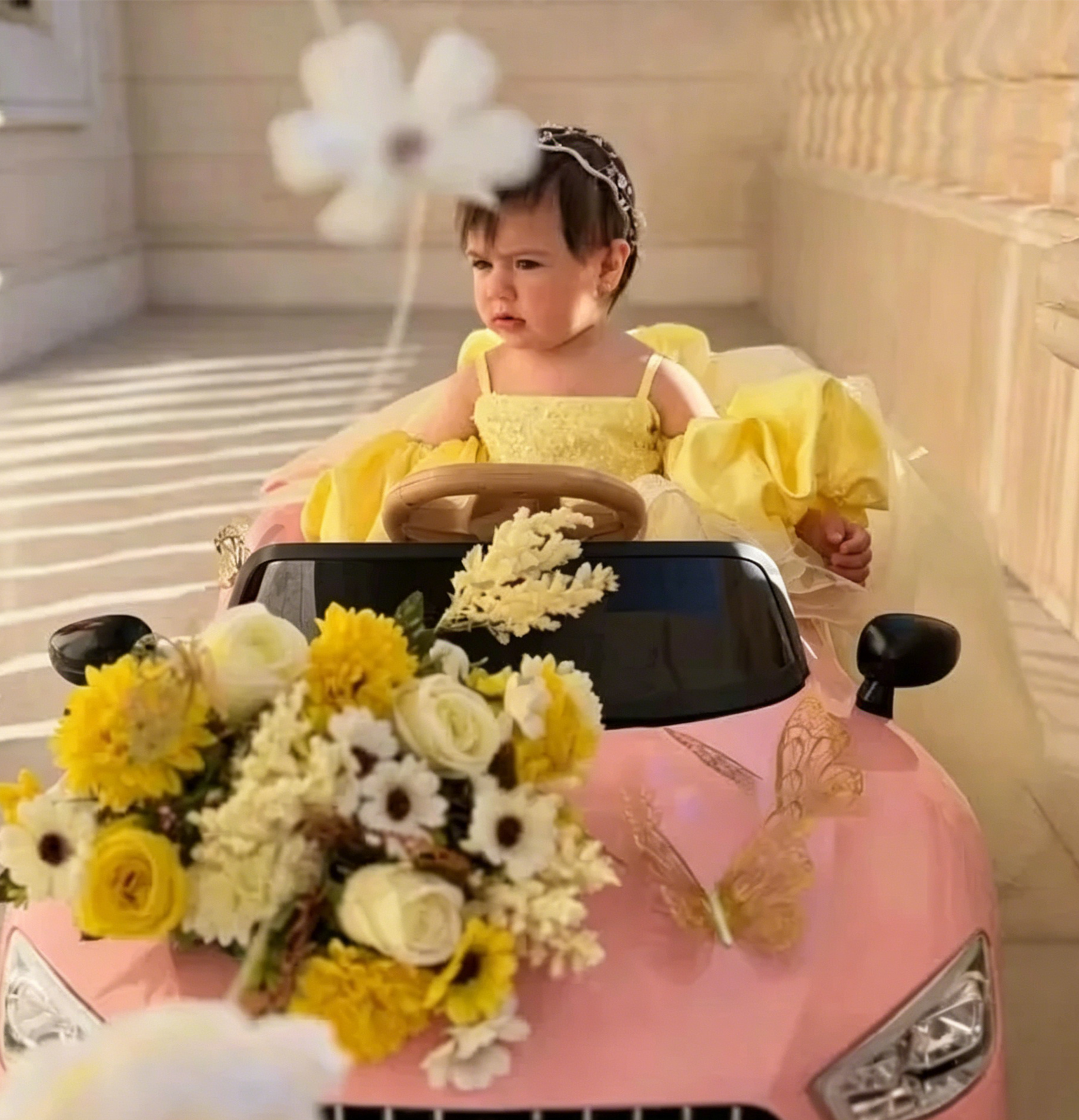 Cute Yellow Flower Girl Dresse – Embroidery Yellow Flower Bewertung und Preis