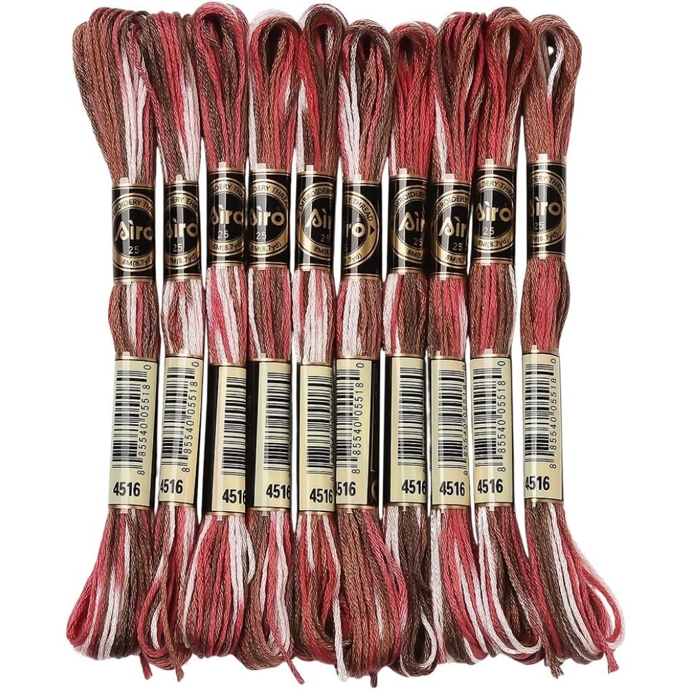 10 Skeins 6 Strands Red Embroi – Embroidery Thread Bewertung und Preis