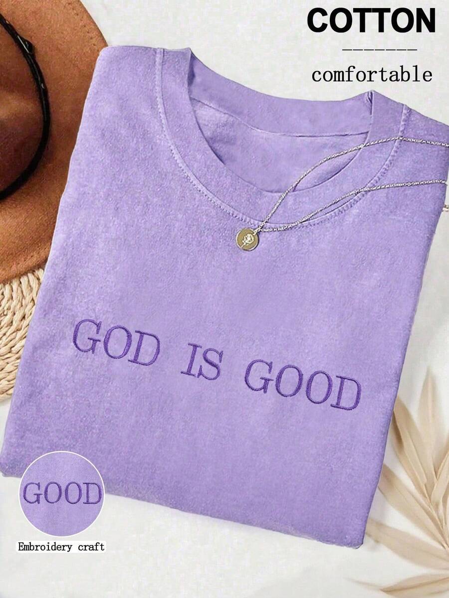 Plus Size Embroidered Faith T- – Embroidery Tshirt Bewertung und Preis