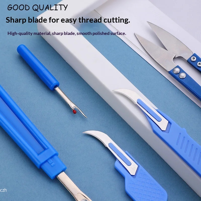 5Pcs Blue Sewing Ripper Kit wi – Embroidery Thread Bewertung und Preis