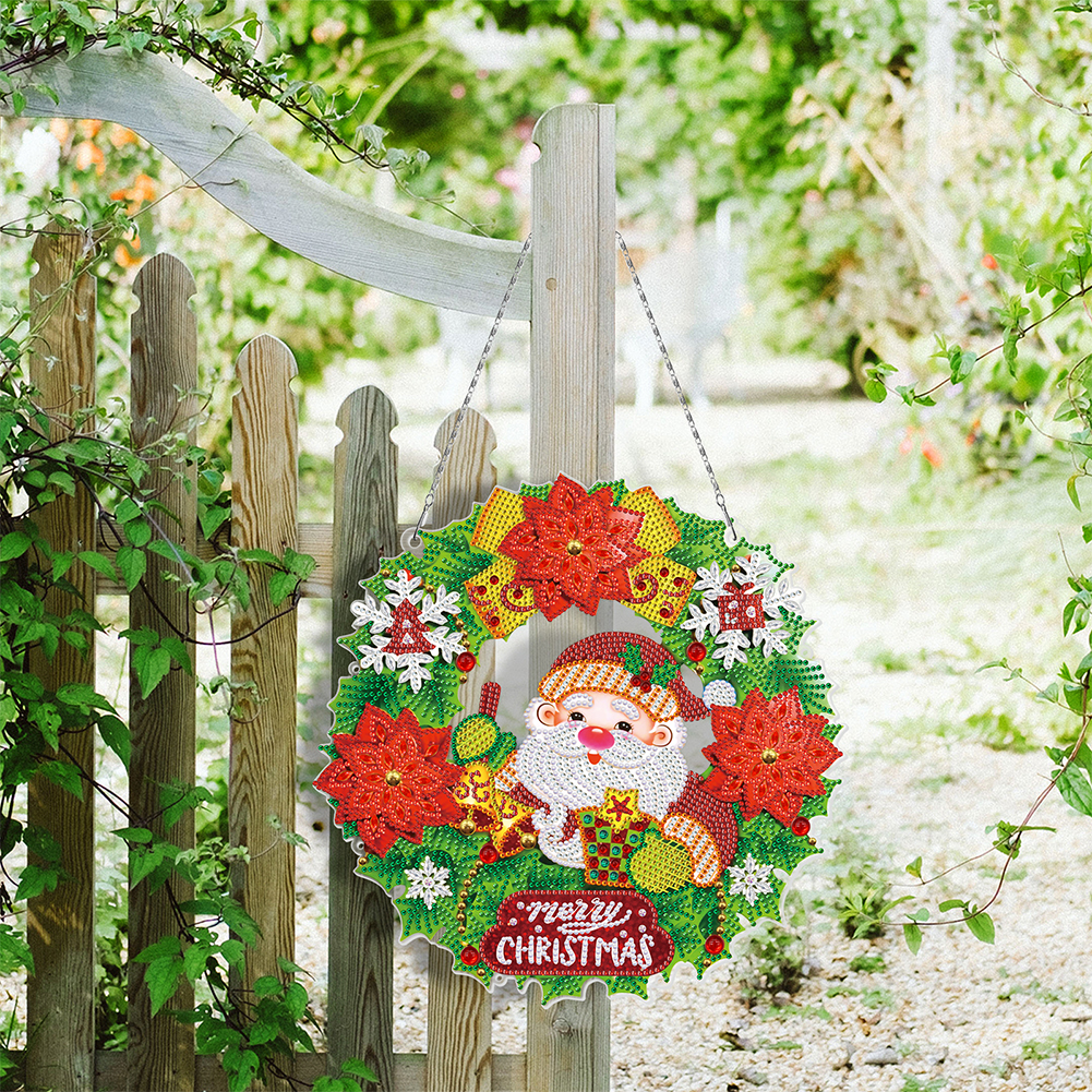 Christmas Wreath with LED Ligh – Embroidery Xmas Bewertung und Preis