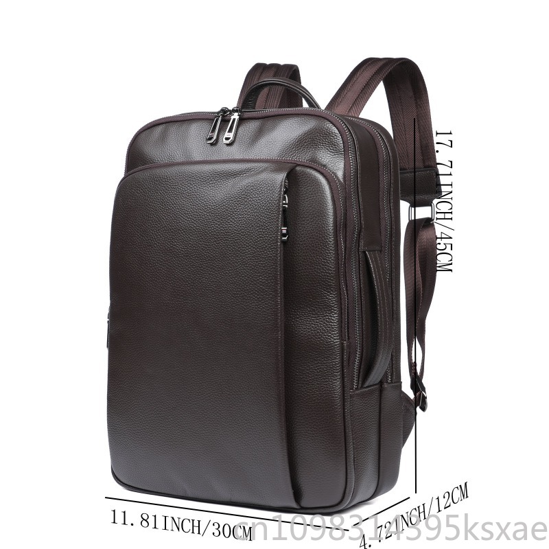 Men's Top Grain Leather Backpa – Embroidery Thread Bewertung und Preis