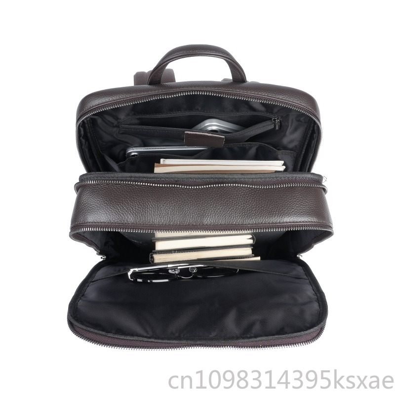 Men's Top Grain Leather Backpa – Embroidery Thread Bewertung und Preis