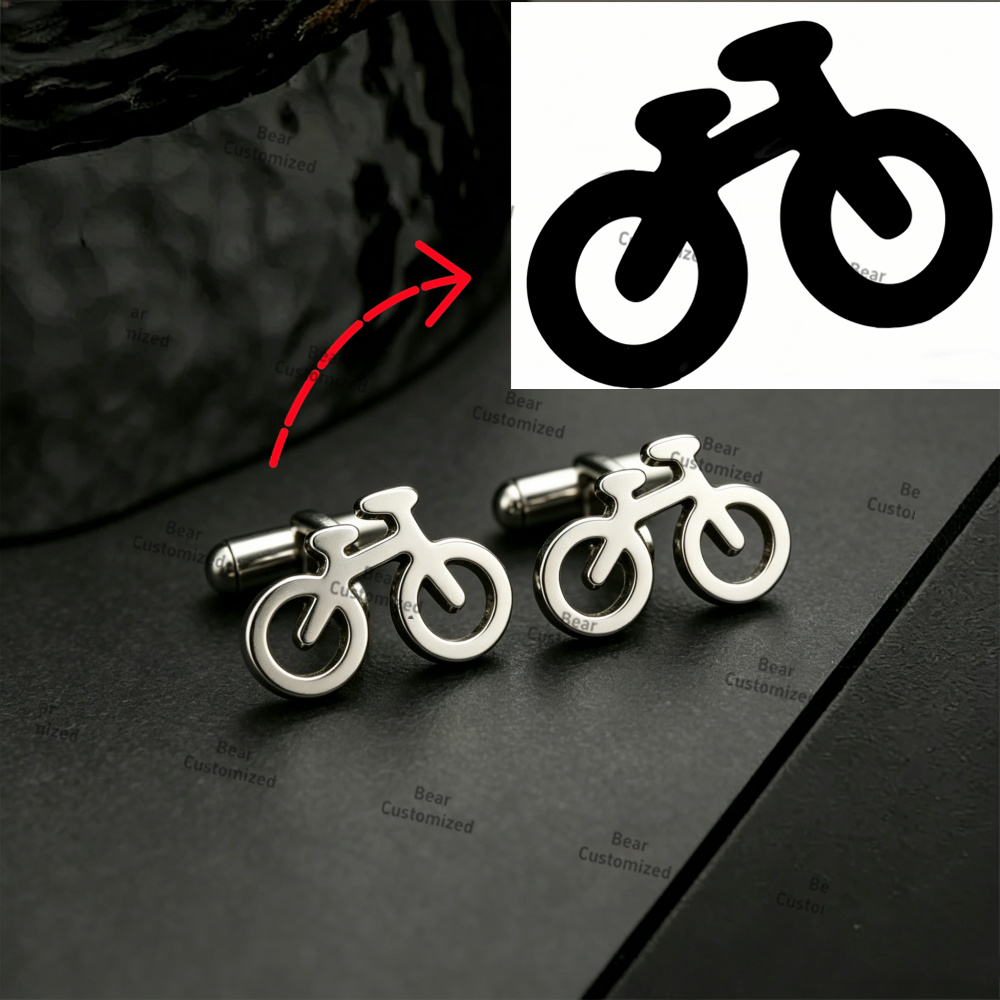 Men Custom Logo Tie Clip Cuffl – Embroidery Initials Bewertung und Preis