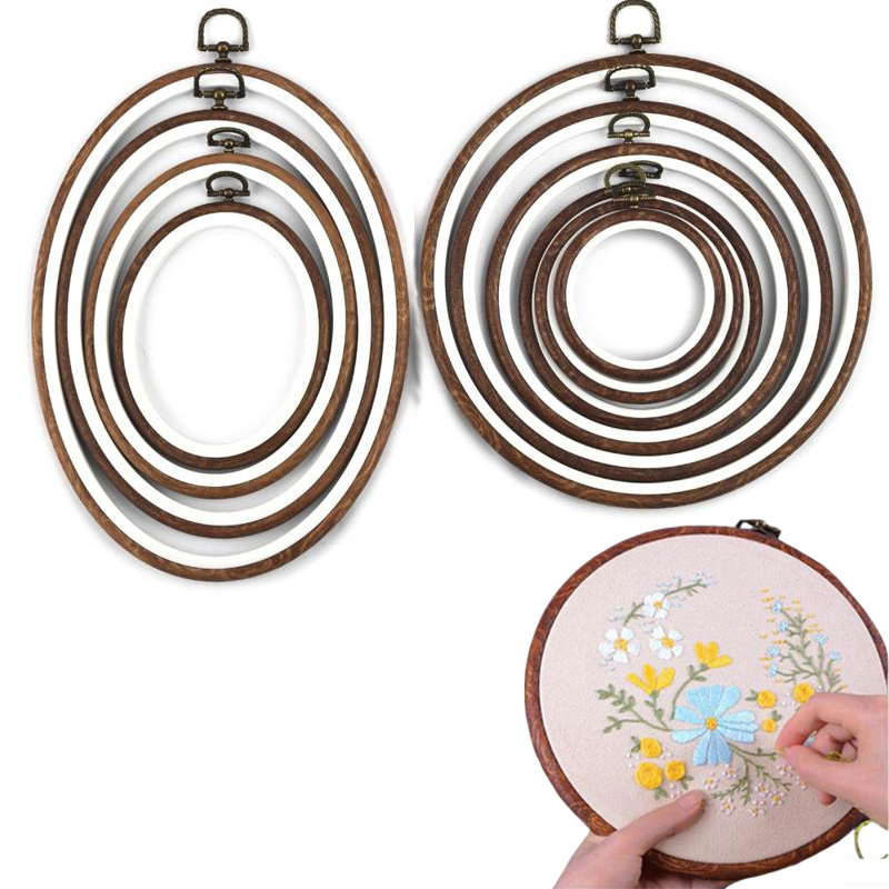 10PCS Sewing Tool Round Oval I – Embroidery Hoop Bewertung und Preis