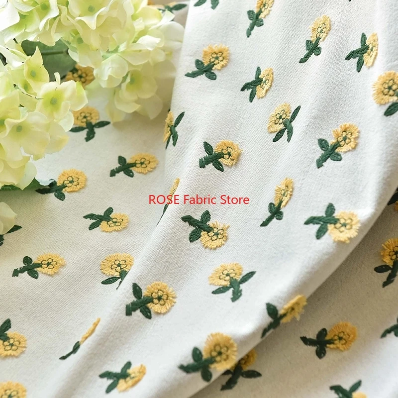 Ins-inspired 3D Small Yellow F – Embroidery Yellow Flower Bewertung und Preis
