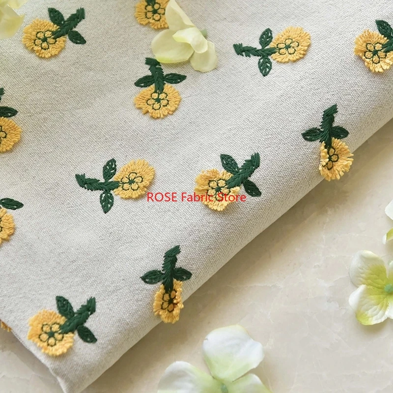 Ins-inspired 3D Small Yellow F – Embroidery Yellow Flower Bewertung und Preis