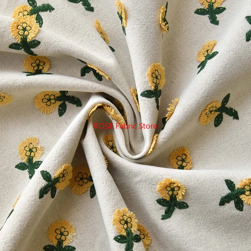 Ins-inspired 3D Small Yellow F – Embroidery Yellow Flower Bewertung und Preis