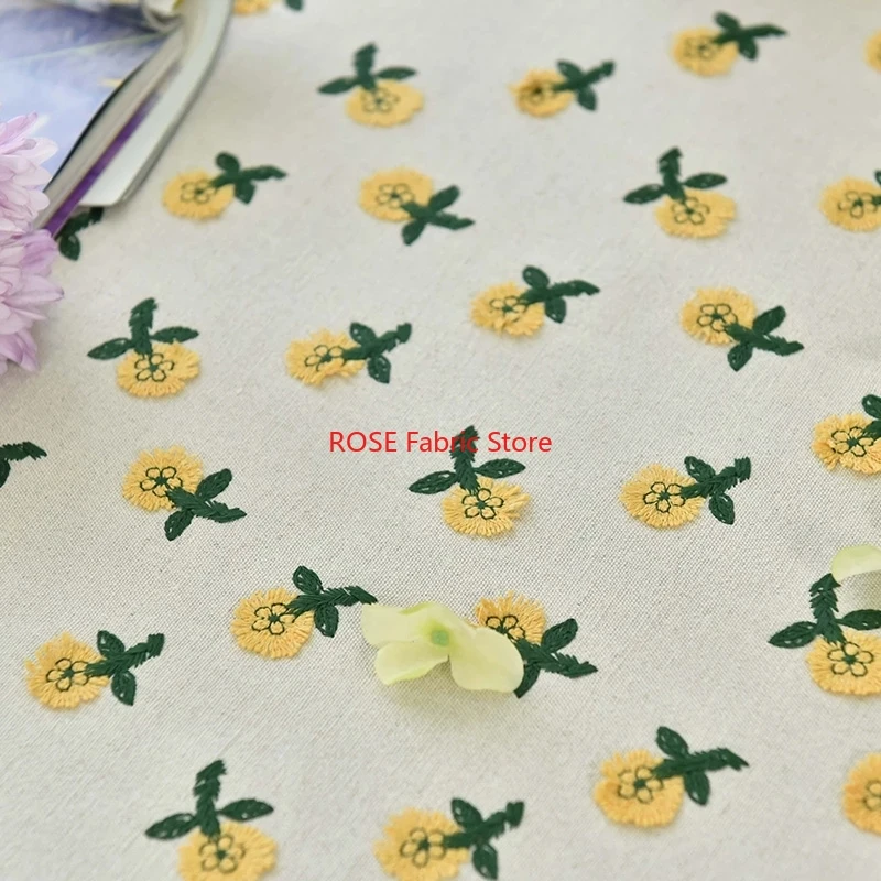 Ins-inspired 3D Small Yellow F – Embroidery Yellow Flower Bewertung und Preis