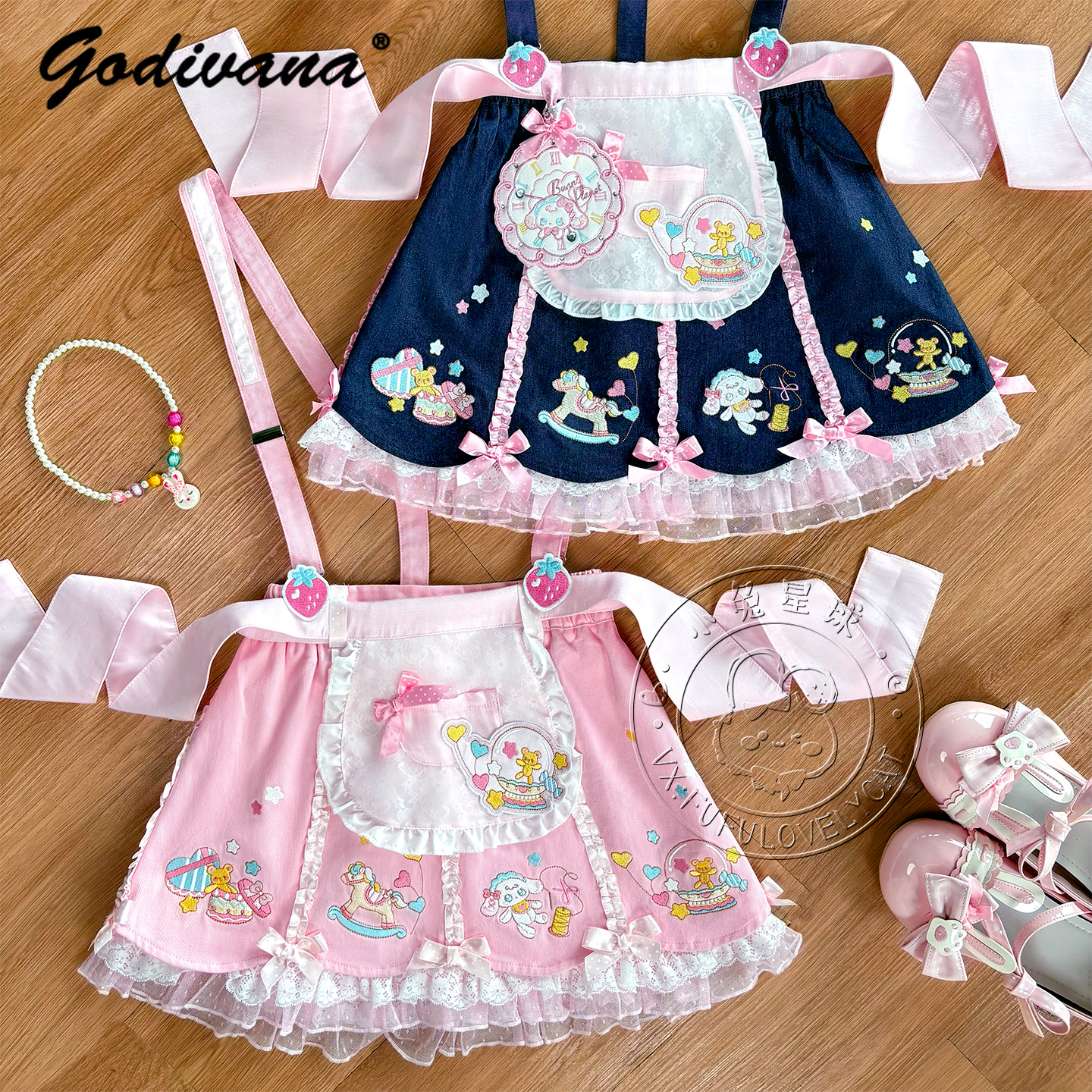 Lolita Daughters Clothes Cute  – Embroidery Blouse Bewertung und Preis