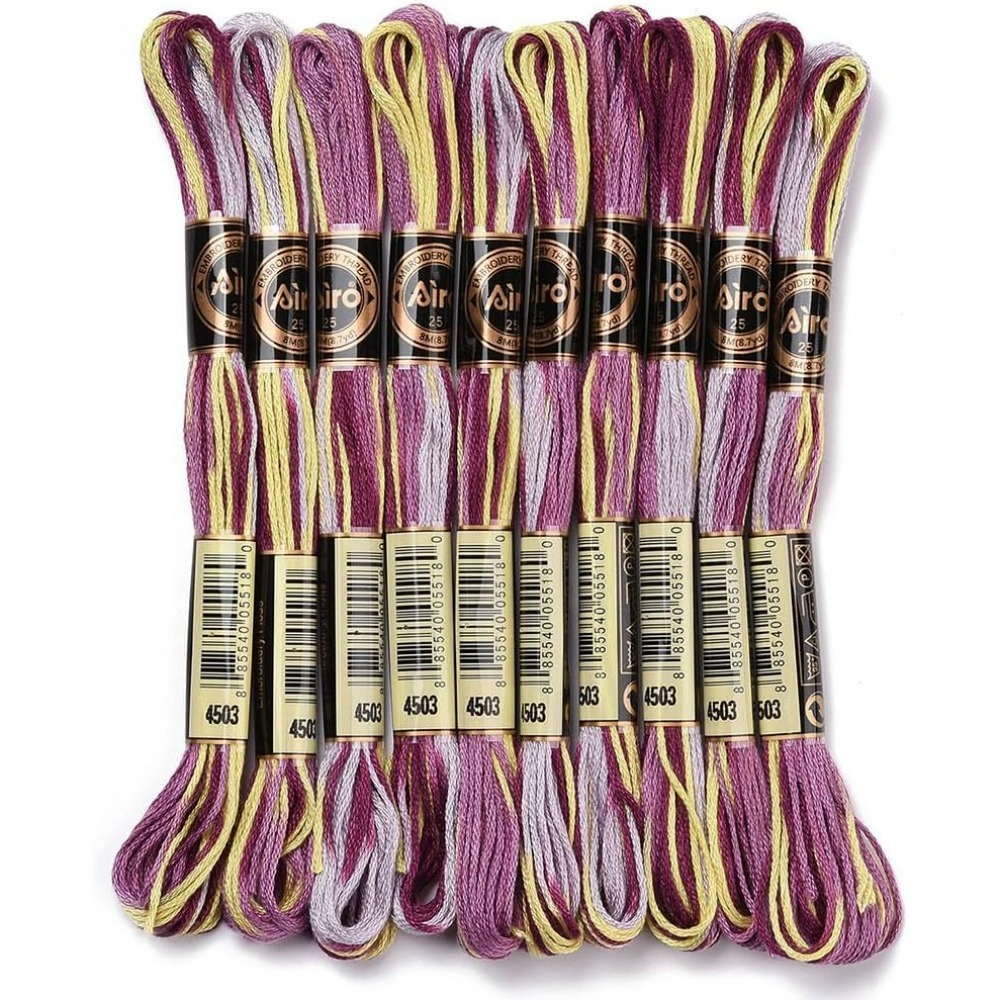 6 Strands Purple Variegated Em – Embroidery Thread Bewertung und Preis