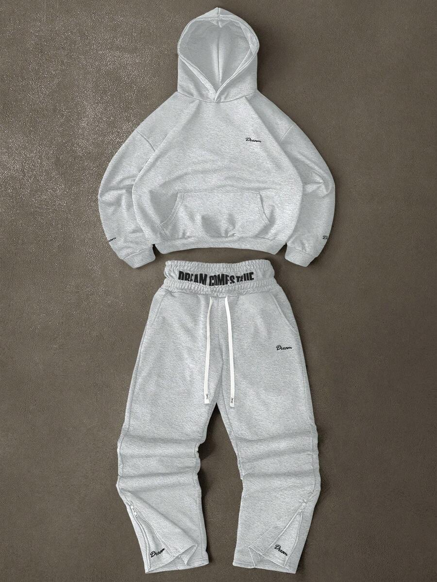 Men Black Hoodie And Joggers S – Embroidery Knit Bewertung und Preis
