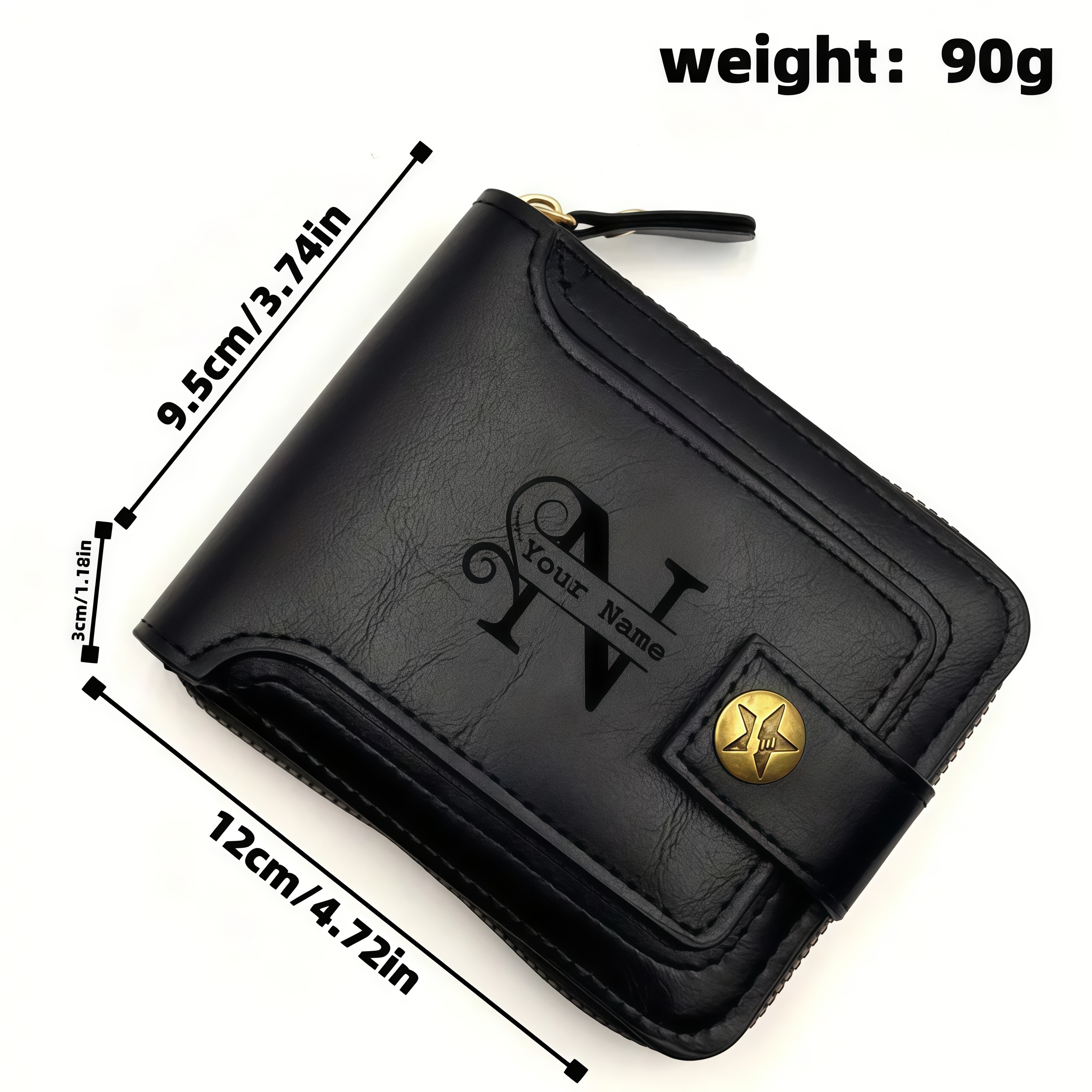 Men's Custom Wallet - Personal – Embroidery Alphabet Bewertung und Preis