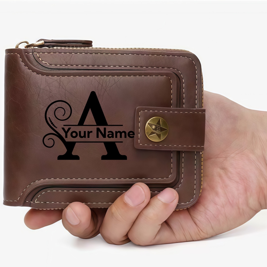 Men's Custom Wallet - Personal – Embroidery Alphabet Bewertung und Preis