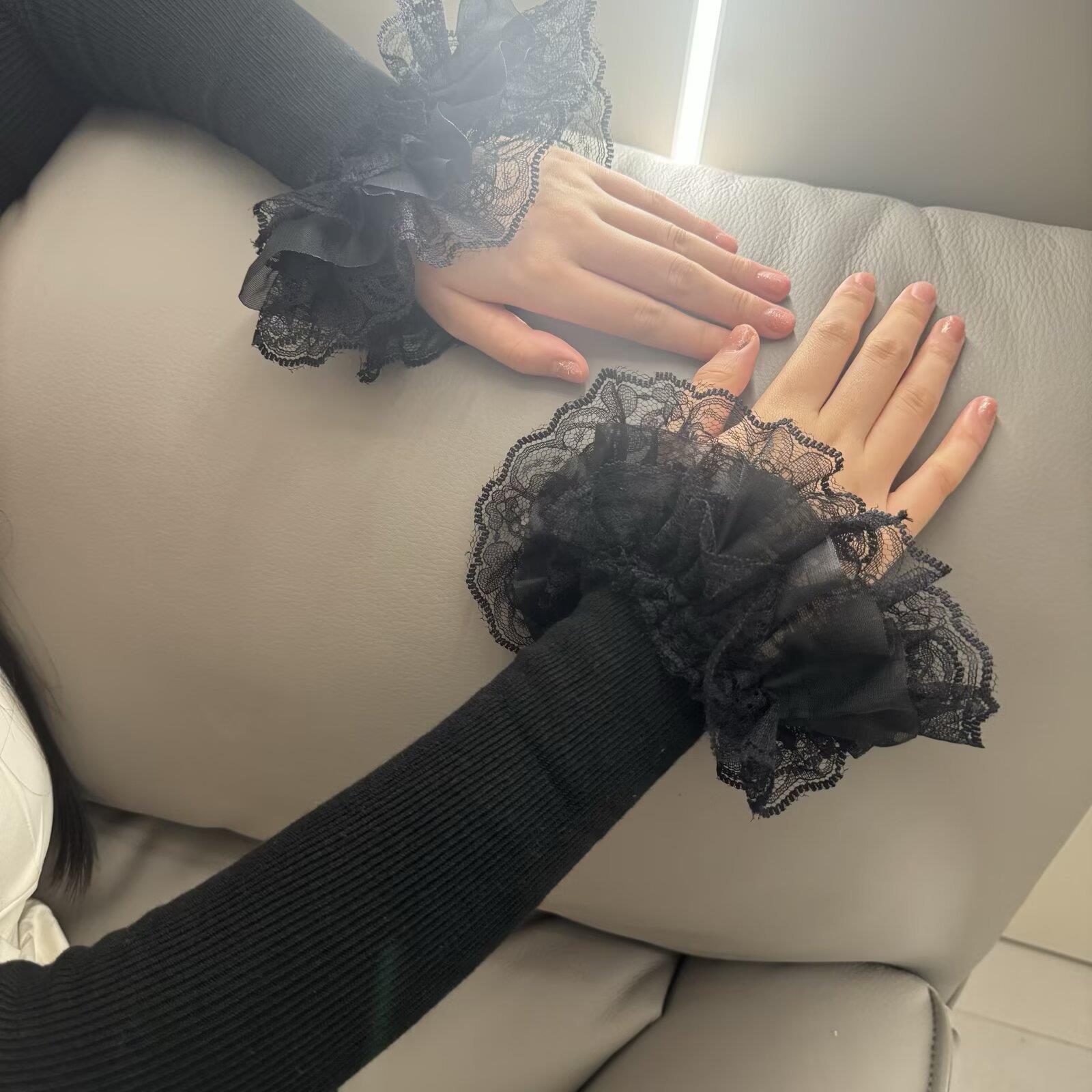 * Lolita Hand Sleeve Knitted P – Embroidery Tshirt Bewertung und Preis