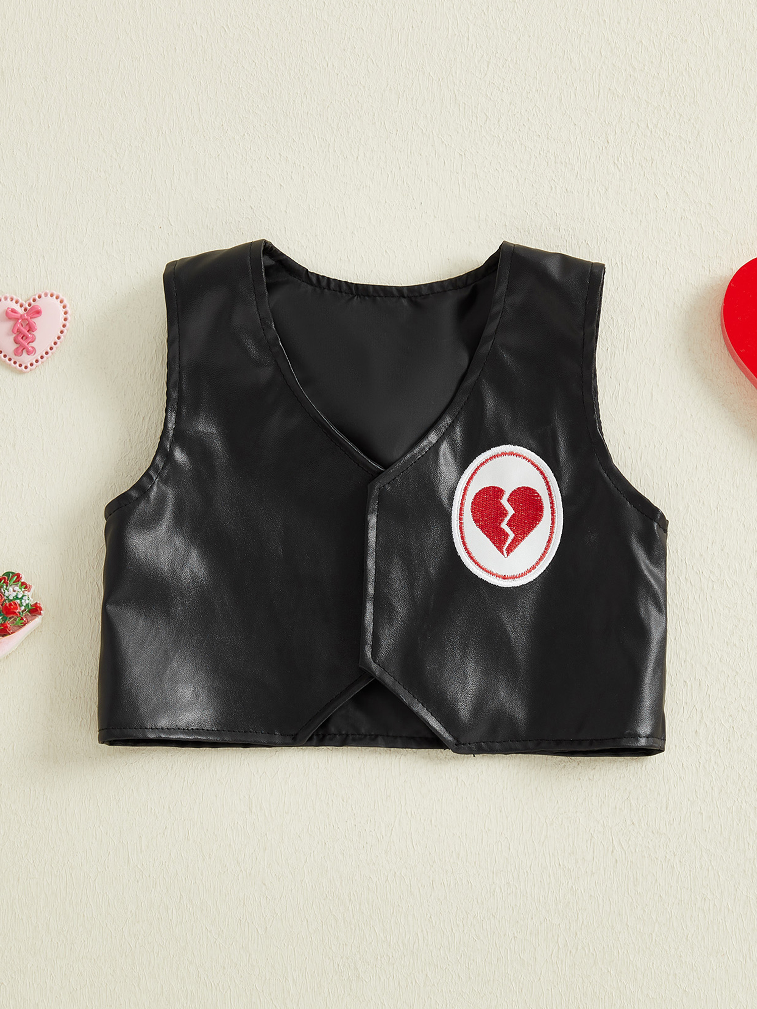 Men s Valentine s Day Leather  – Embroidery Vest Bewertung und Preis