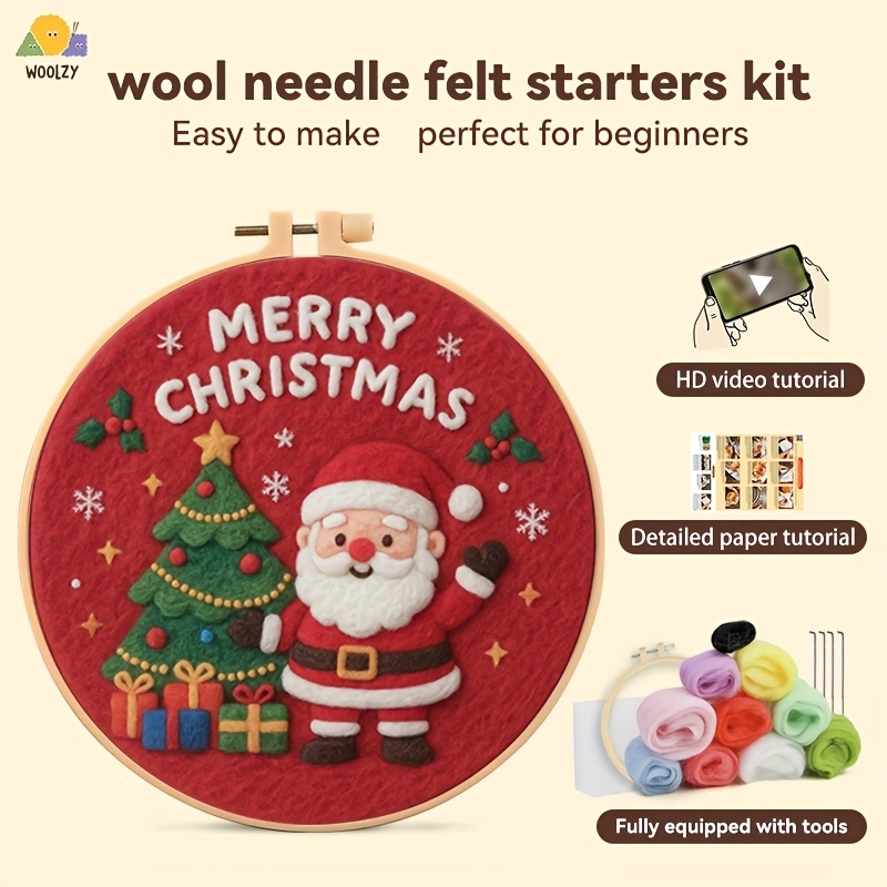 Santa & Christmas Tree Felt Em – Embroidery Xmas Kits Bewertung und Preis