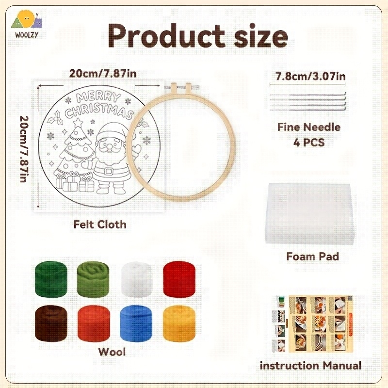 Santa & Christmas Tree Felt Em – Embroidery Xmas Kits Bewertung und Preis