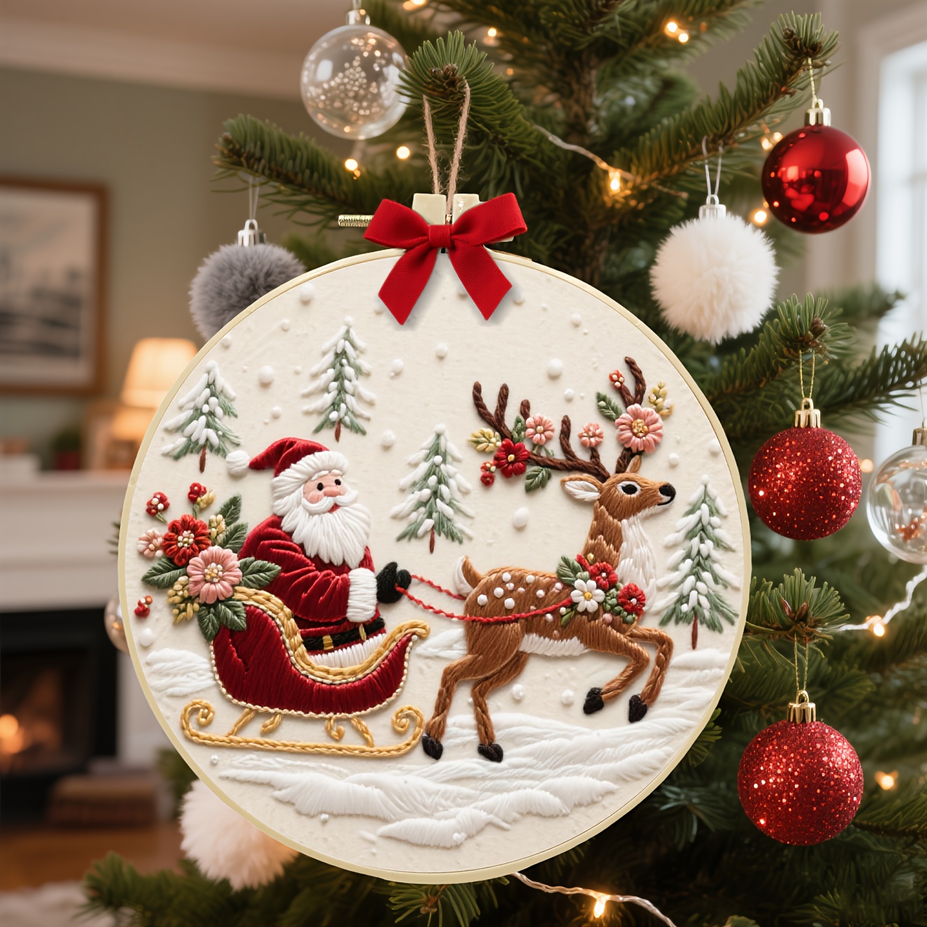 A complete Christmas reindeer  – Embroidery Xmas Bewertung und Preis