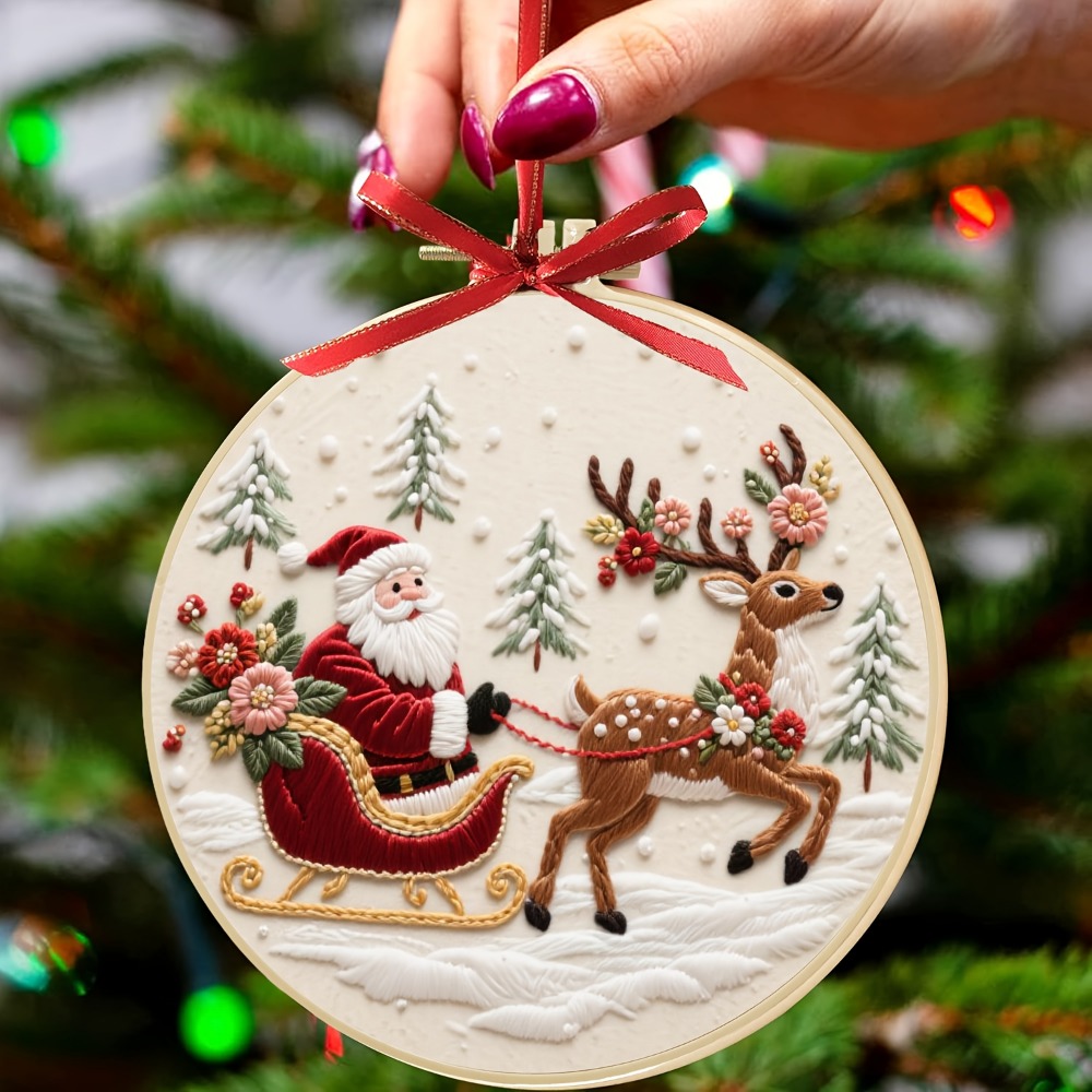 A complete Christmas reindeer  – Embroidery Xmas Bewertung und Preis