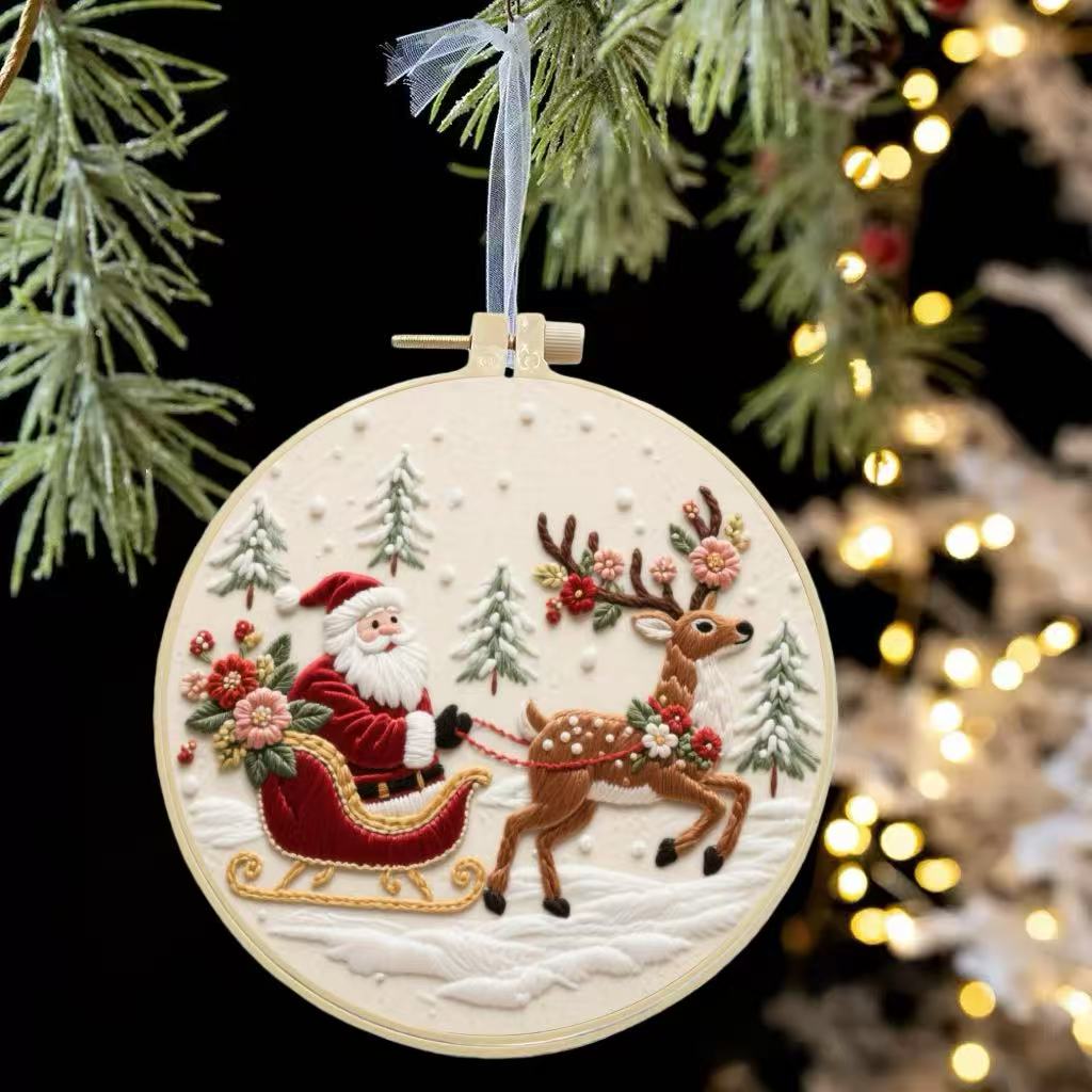 A complete Christmas reindeer  – Embroidery Xmas Bewertung und Preis