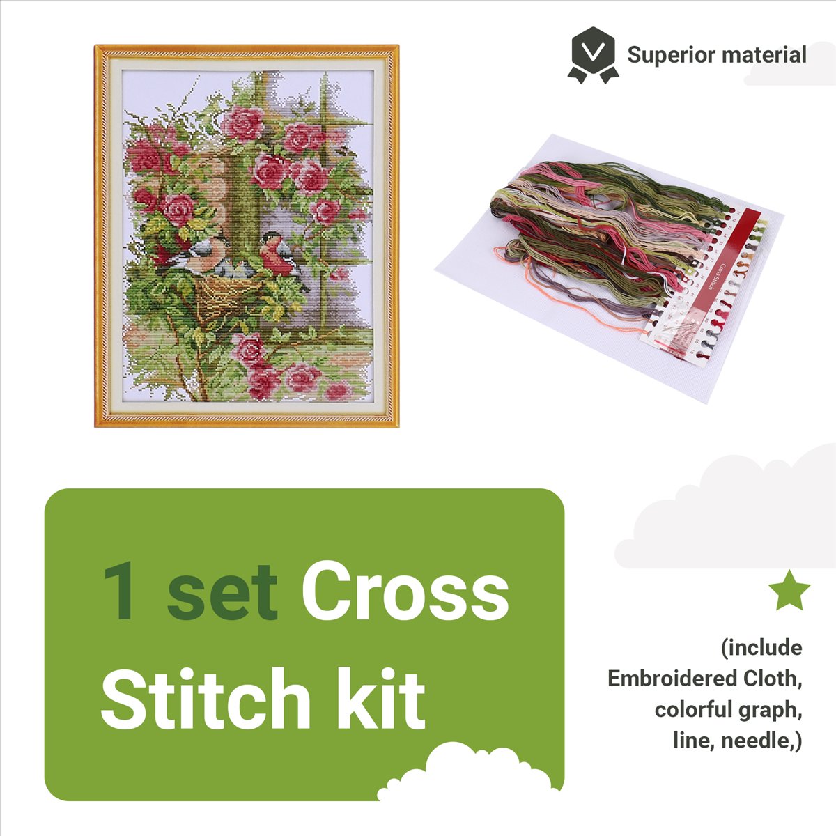 DIY Handmade Needlework Set Em – Embroidery Kit Set Bewertung und Preis