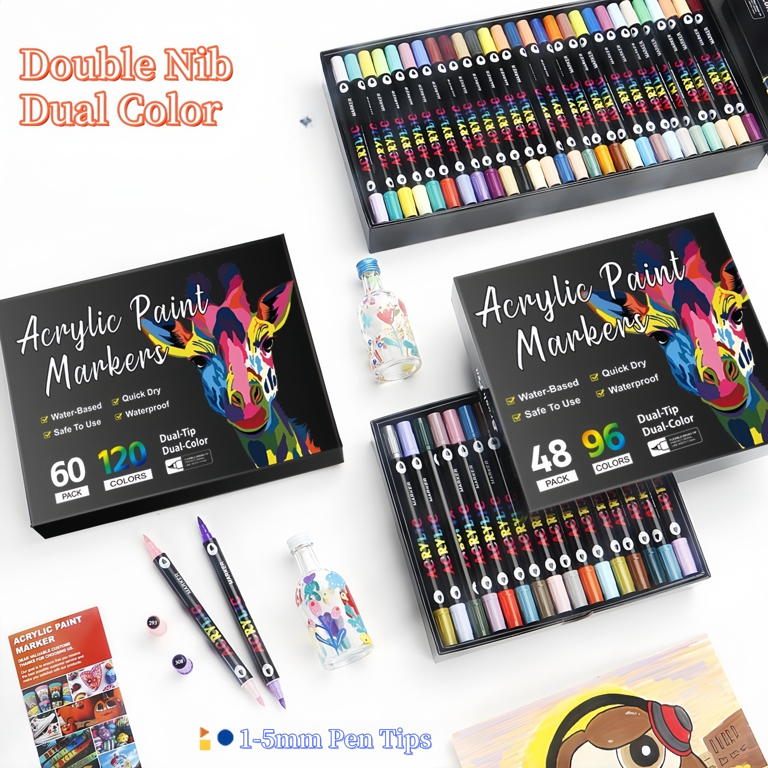 Acrylic Paint Markers,Dual tip – Embroidery Egg Bewertung und Preis