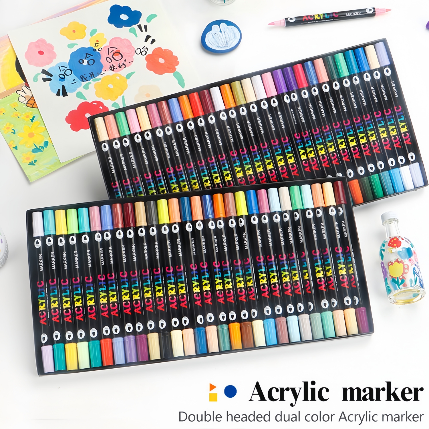 Acrylic Paint Markers,Dual tip – Embroidery Egg Bewertung und Preis