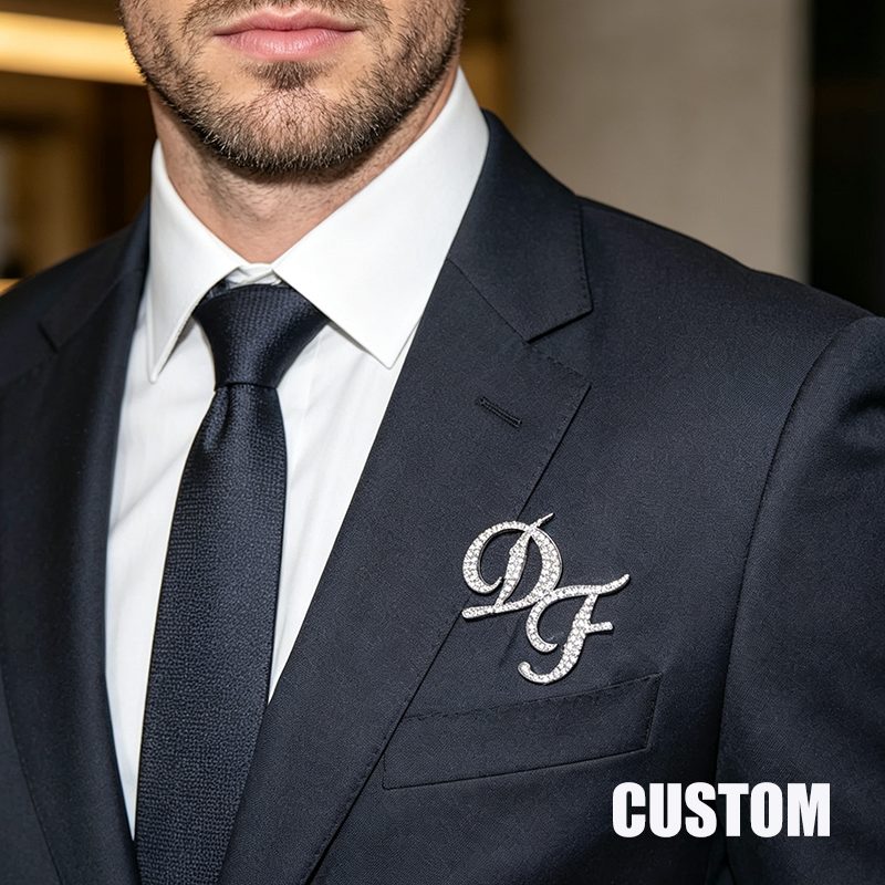 Custom Double Initials Pin,Bri – Embroidery Initials Bewertung und Preis